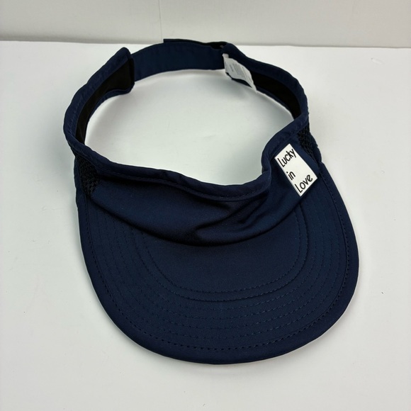 Lucky in Love Women’s Navy Blue Visor Lightweight Adjustable Breathable Tennis - Picture 2 of 7